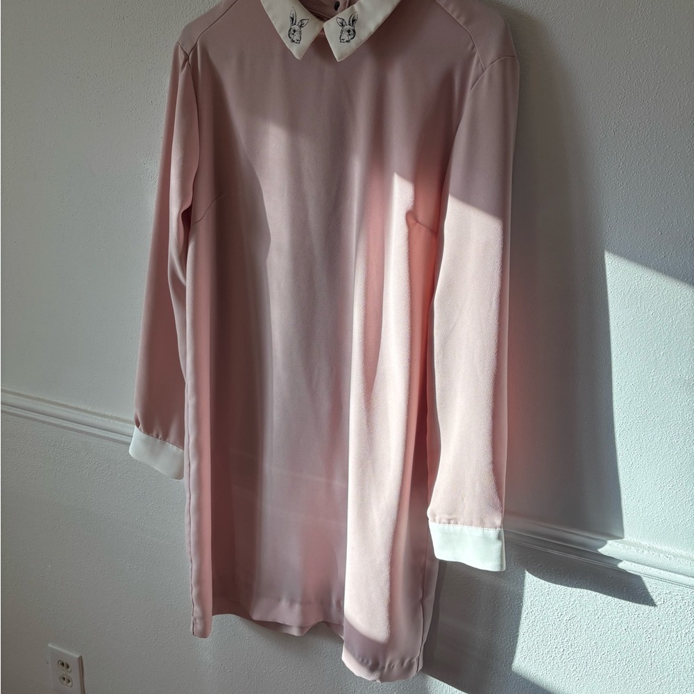 Pink Dress with Rabbit Collar - Picture 8 of 8